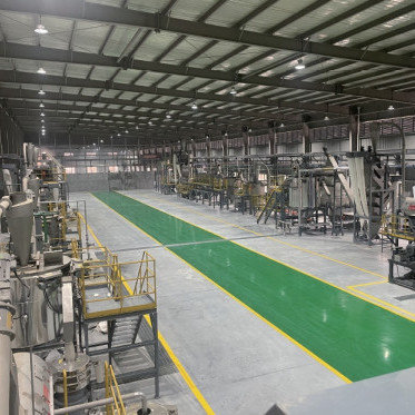 The food-grade PET bottle recycling line photo