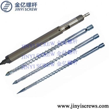 screw & barrel, screw tips, sealing element,thrust ring, injection nozzle, adaptor, tie bars so on photo